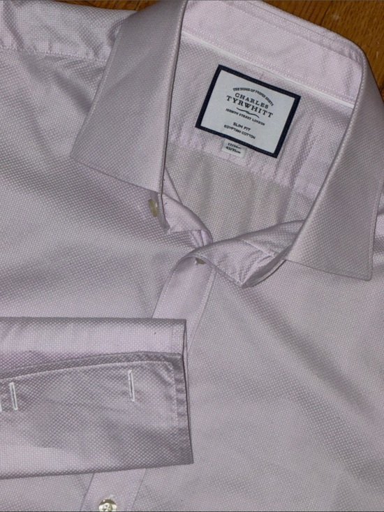 Charles Tyrwhitt Other - Charles , Mens 17/36, Light Pink Slim Fit Egyptian Cotton Dress Shirt